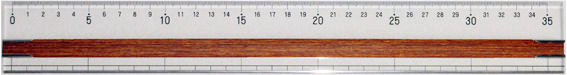 ユニバーサル定規３５ｃｍ（Tapiro 2 Wood）,UniversalRuler,ブラウン・表面,カルトナージュ,カルトン,ずれないカッティング定規,滑らないカッティング定規・Non-slip cutting ruler